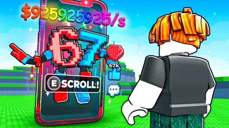 Scroll a Brainrot - Roblox Idle Clicker Game